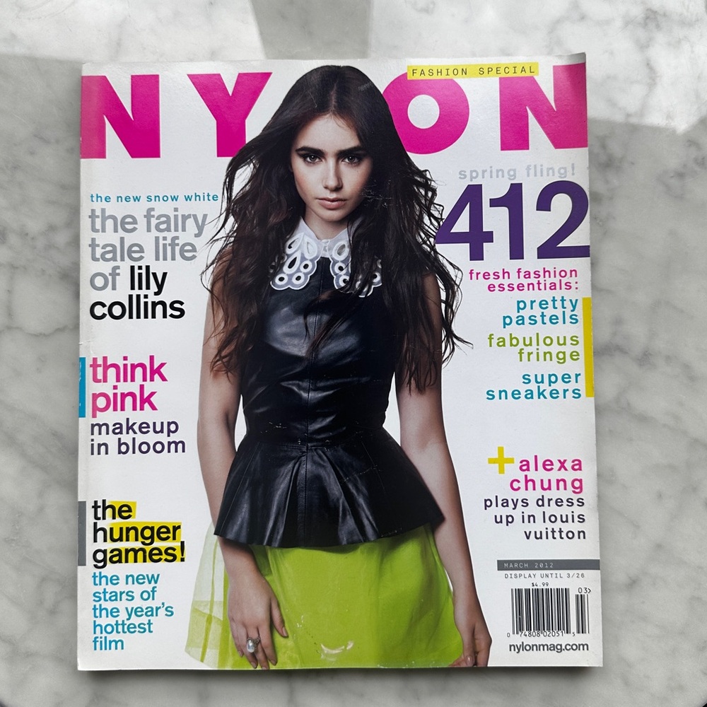 Leather Peplum Black Tank Worn by Lily Collins of Emily in Paris XS